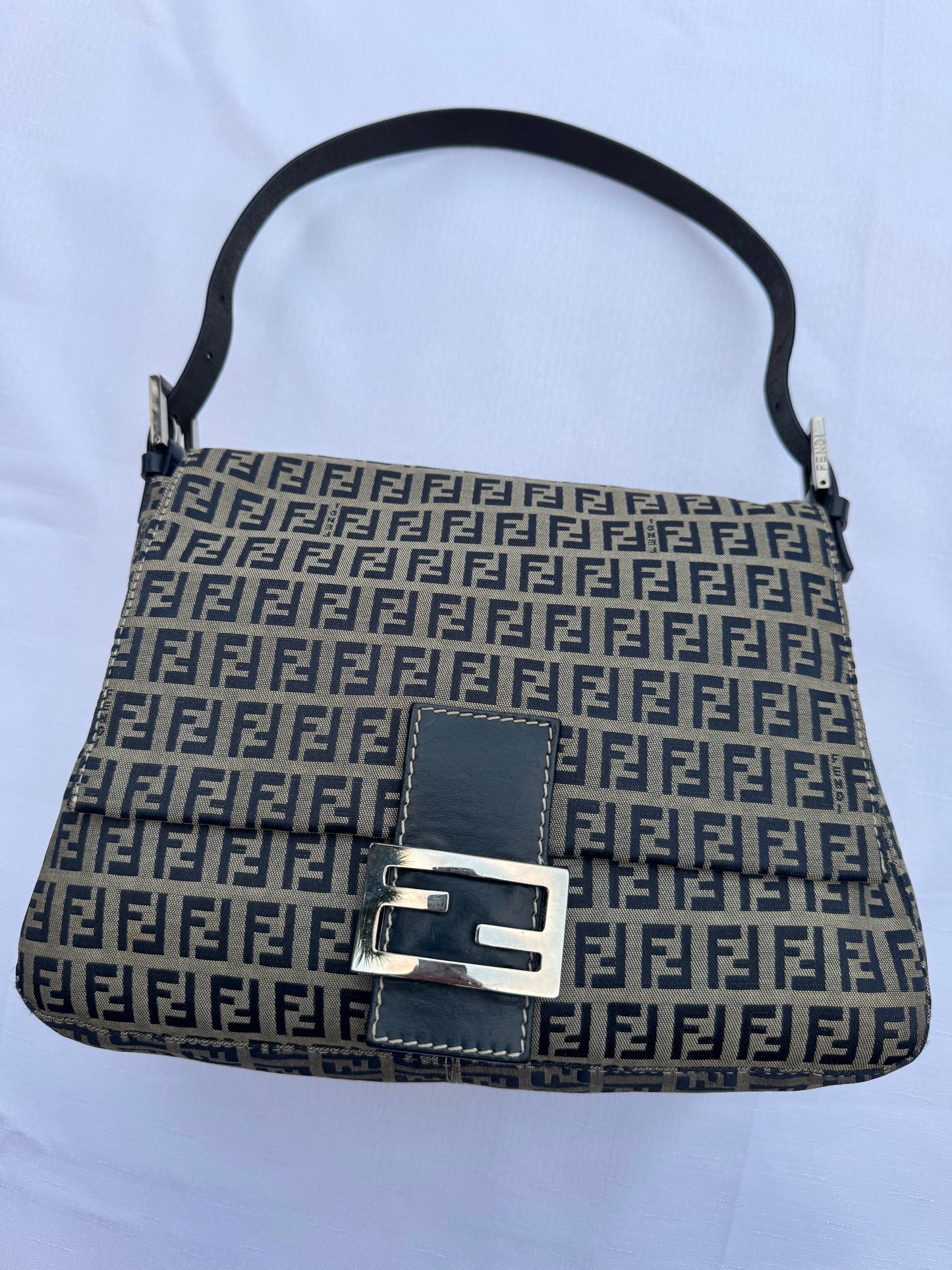 Authentic Fendi Zucchino Mama Baguette