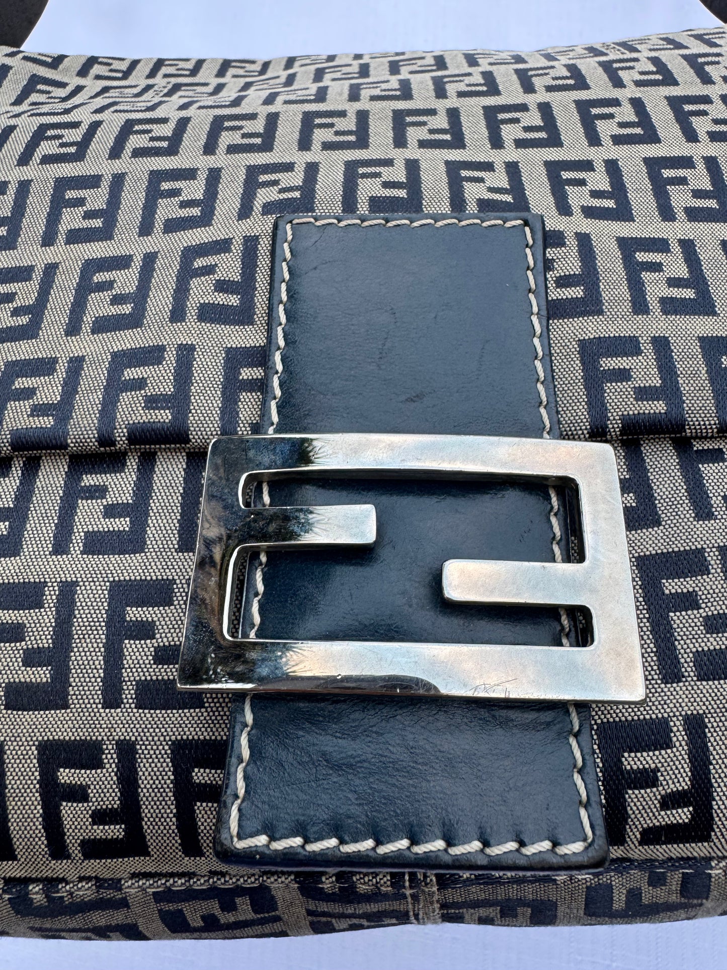Authentic Fendi Zucchino Mama Baguette
