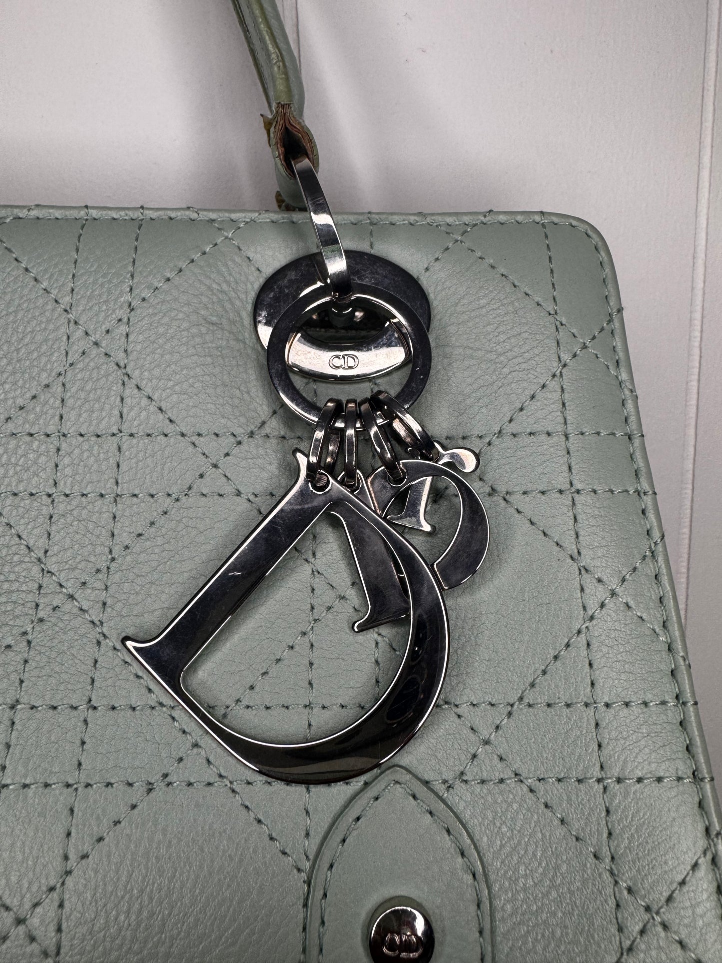 Preloved Christian Dior East West Lady Dior Cannage Leather