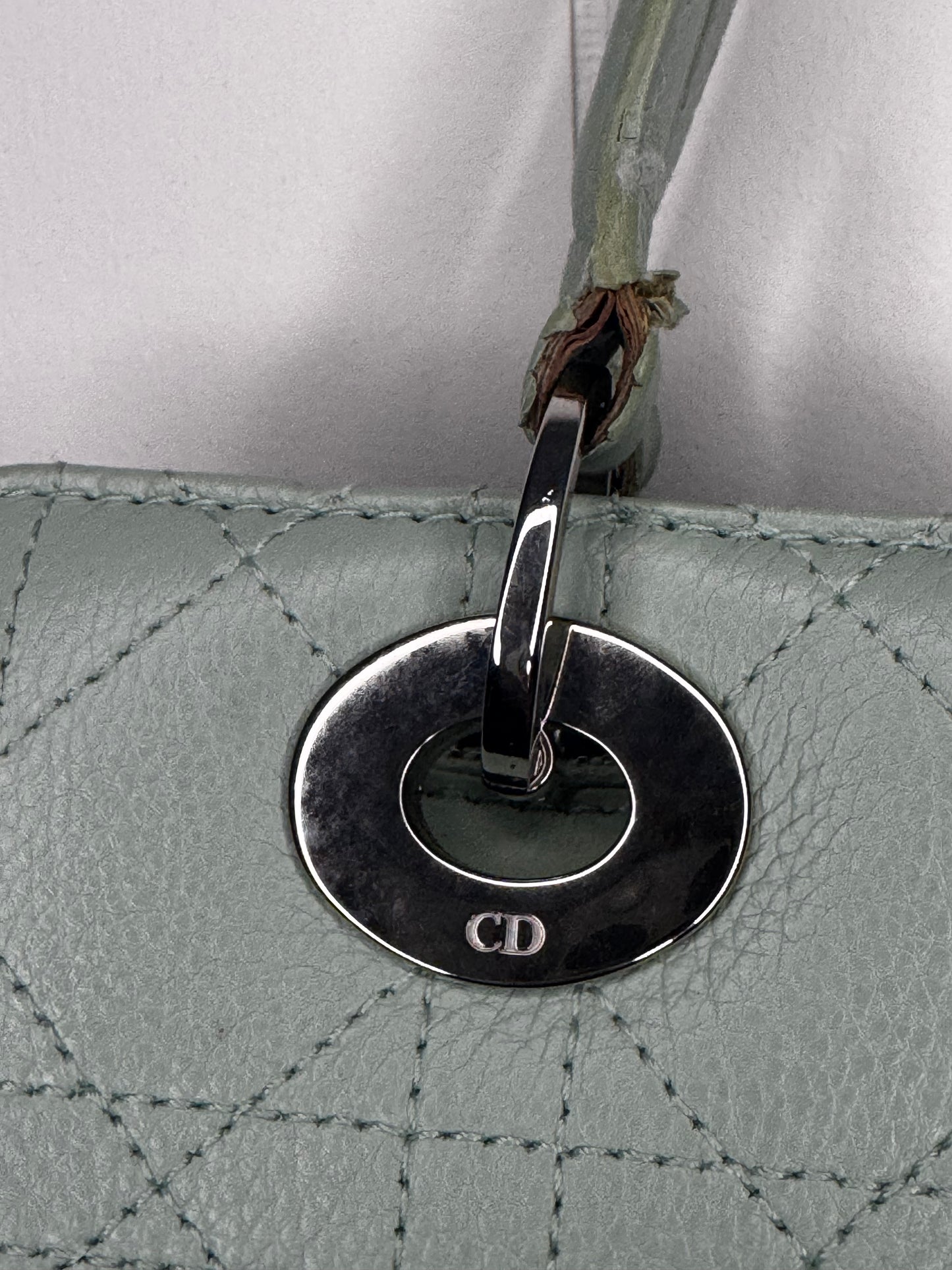 Preloved Christian Dior East West Lady Dior Cannage Leather