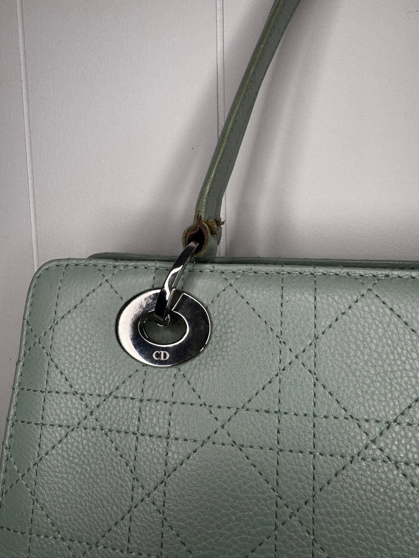 Preloved Christian Dior East West Lady Dior Cannage Leather