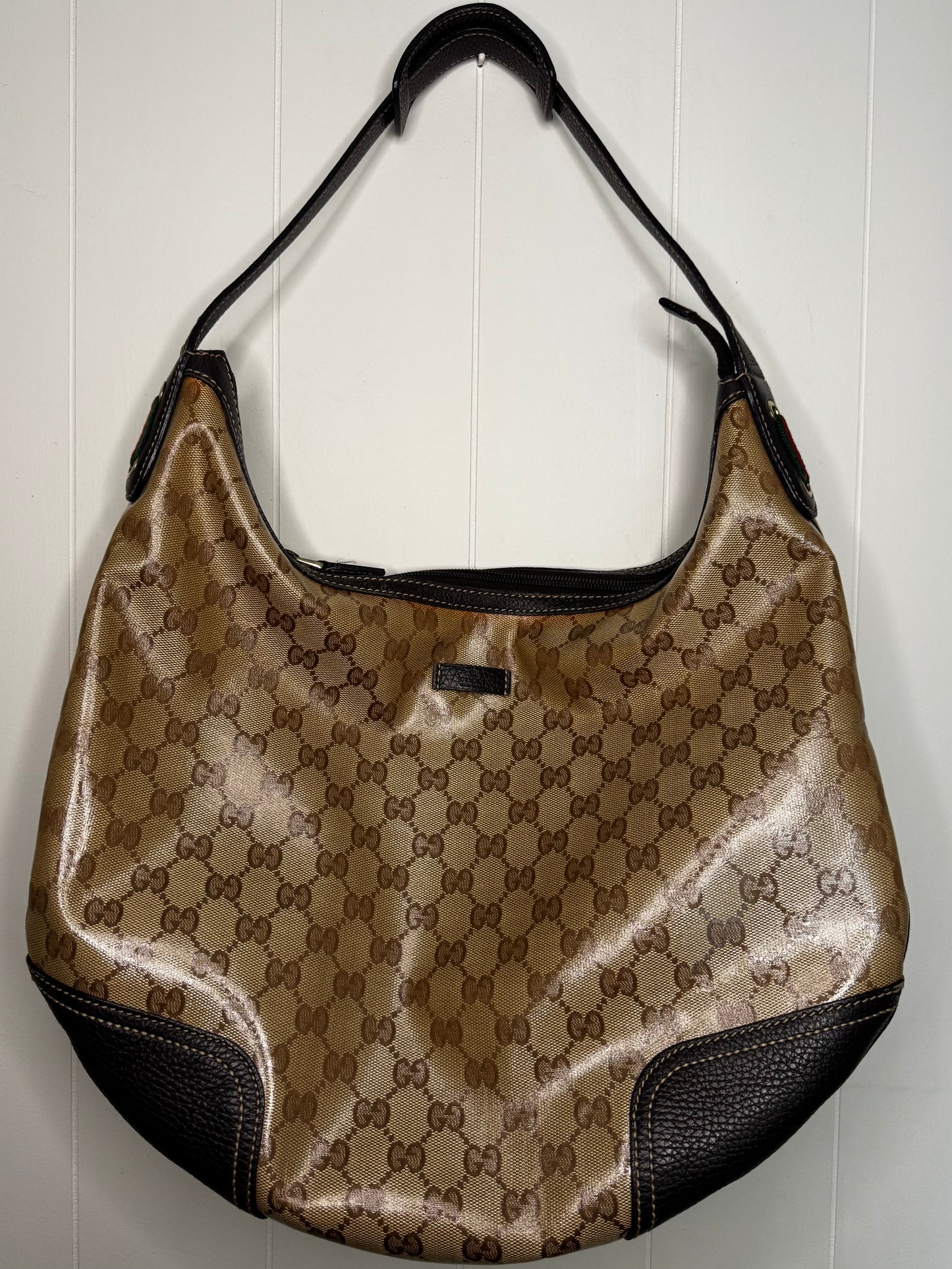 Preloved Authentic Gucci Crystal Coated Monogram Hobo Bag