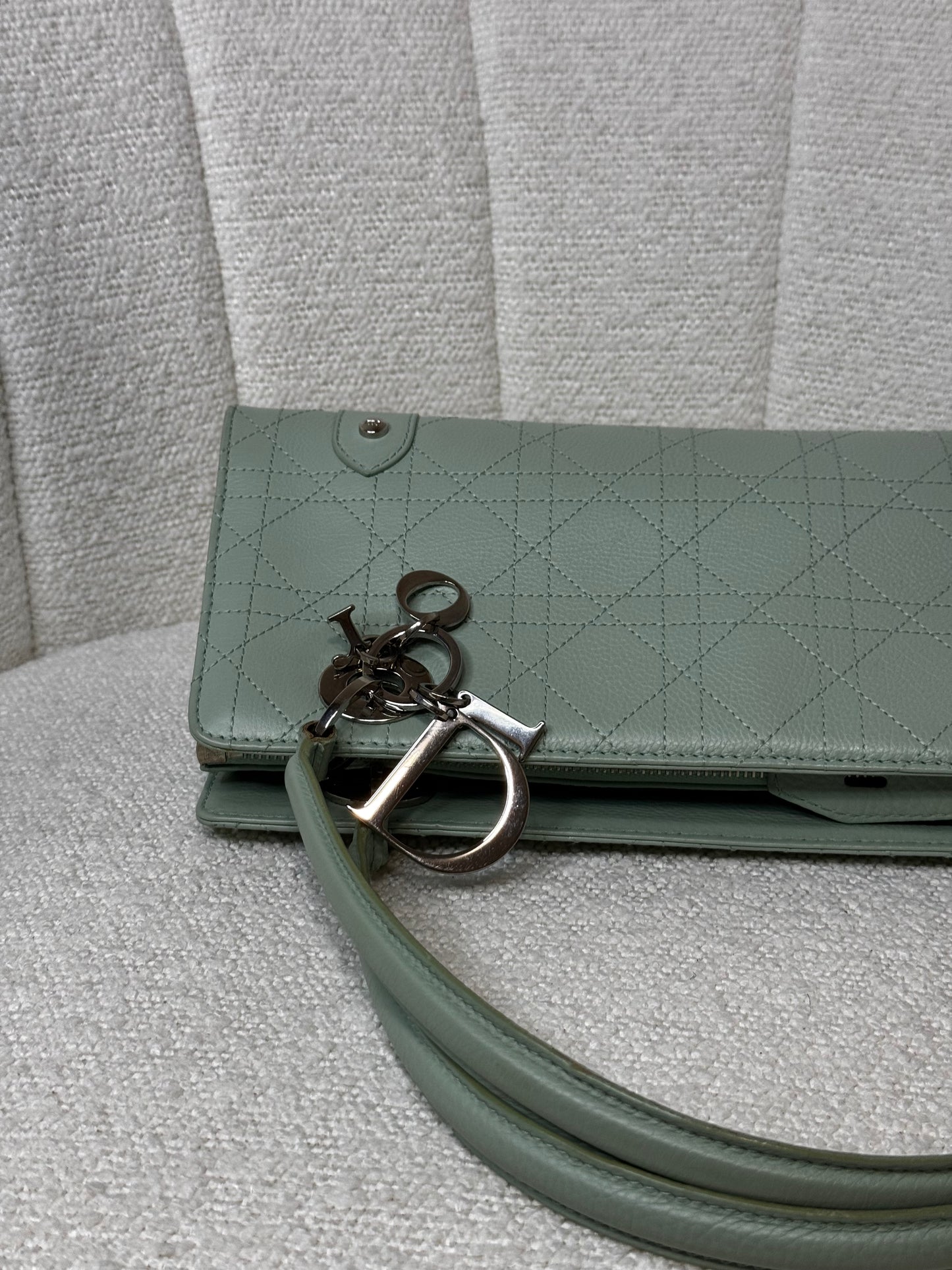 Preloved Christian Dior East West Lady Dior Cannage Leather